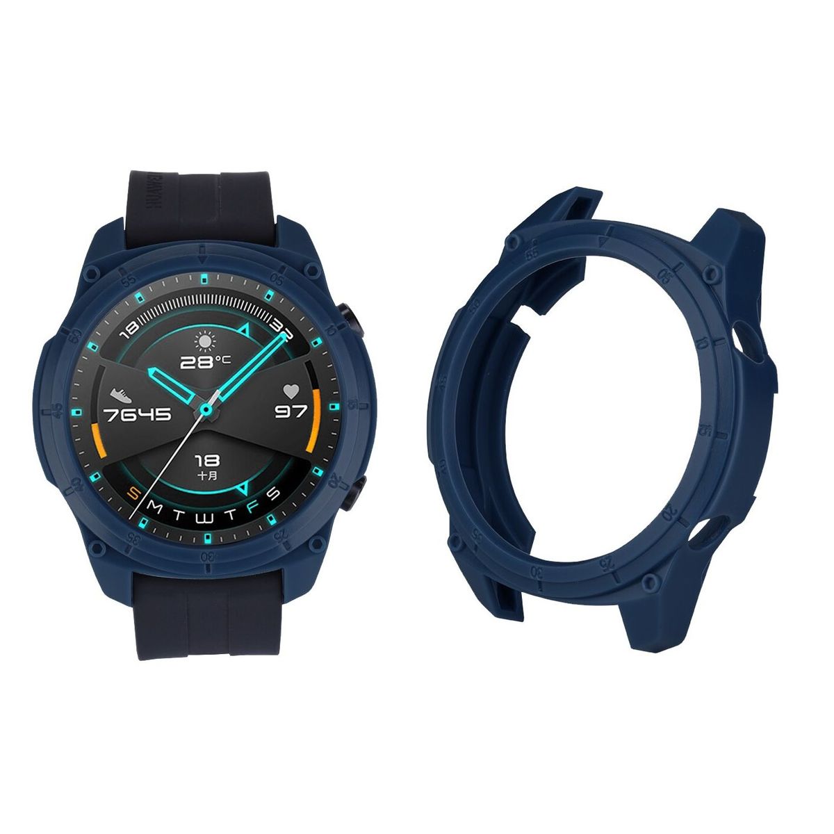 GENERICO - Case Tpu Sport para HUAWEI WATCH GT2 46MM - Azul