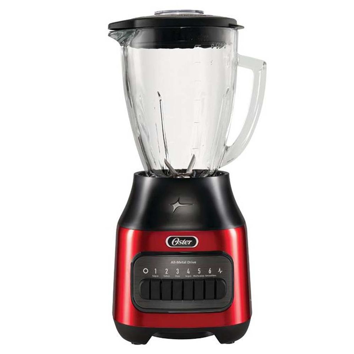 OSTER - Licuadora 1.5L de 6 Velocidadades Oster BLSTPEG-CPB Rojo