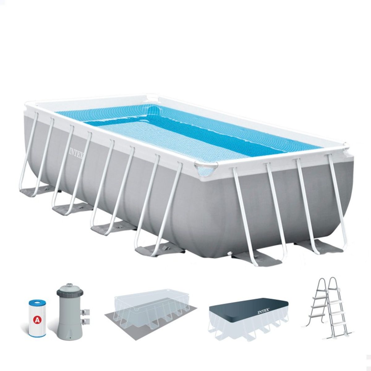INTEX - Piscina Estructural Prism Frame 488x244x107cm Intex