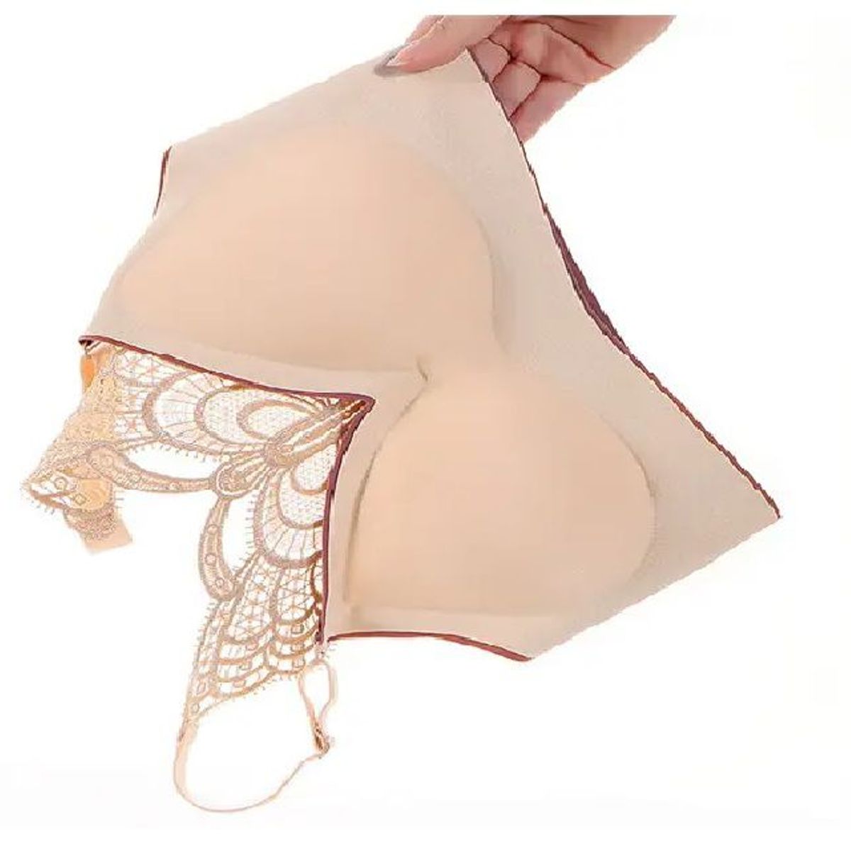 GENERICO - Brasier Sujetador sin hilos con bordado de mariposa