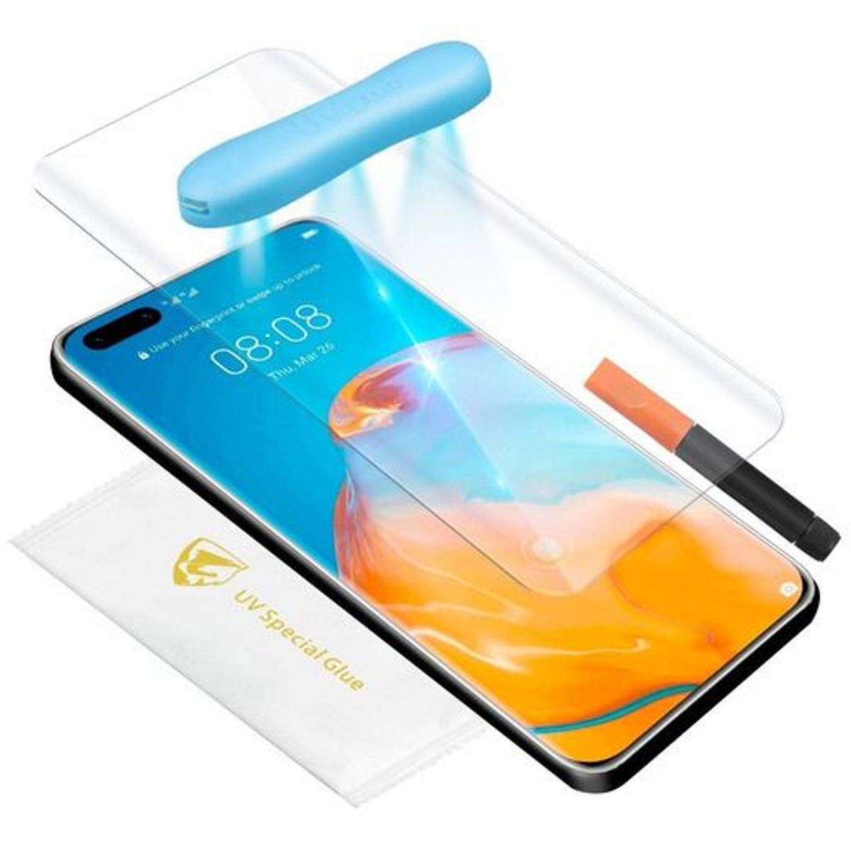 GENERICO - VIDRIO PROTECTOR UV PARA H P50 PRO CURVO TRANSPARENTE