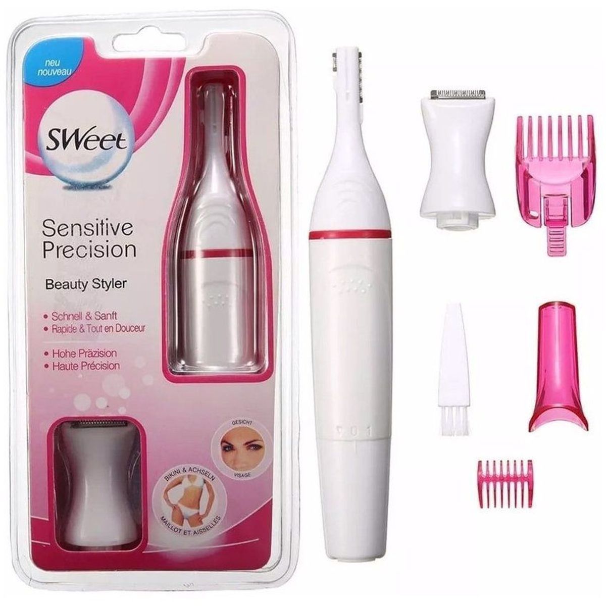 GENERICO - Sweet sensitive rasuradora afeitadora depiladora rasurador mujer 5 en 1 .