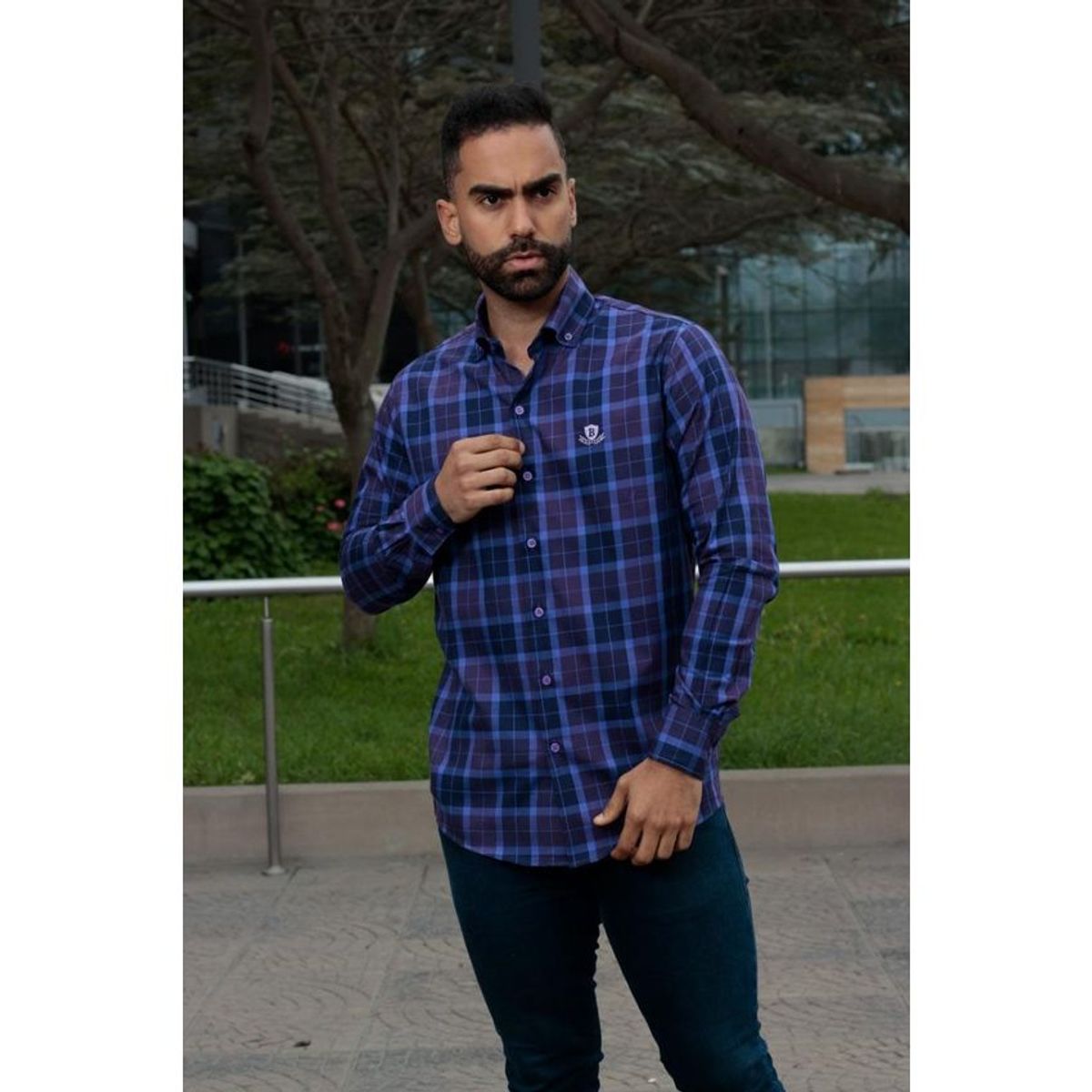 GENERICO - Camisa Manga Larga Piero Biani Hombre - Cuadros