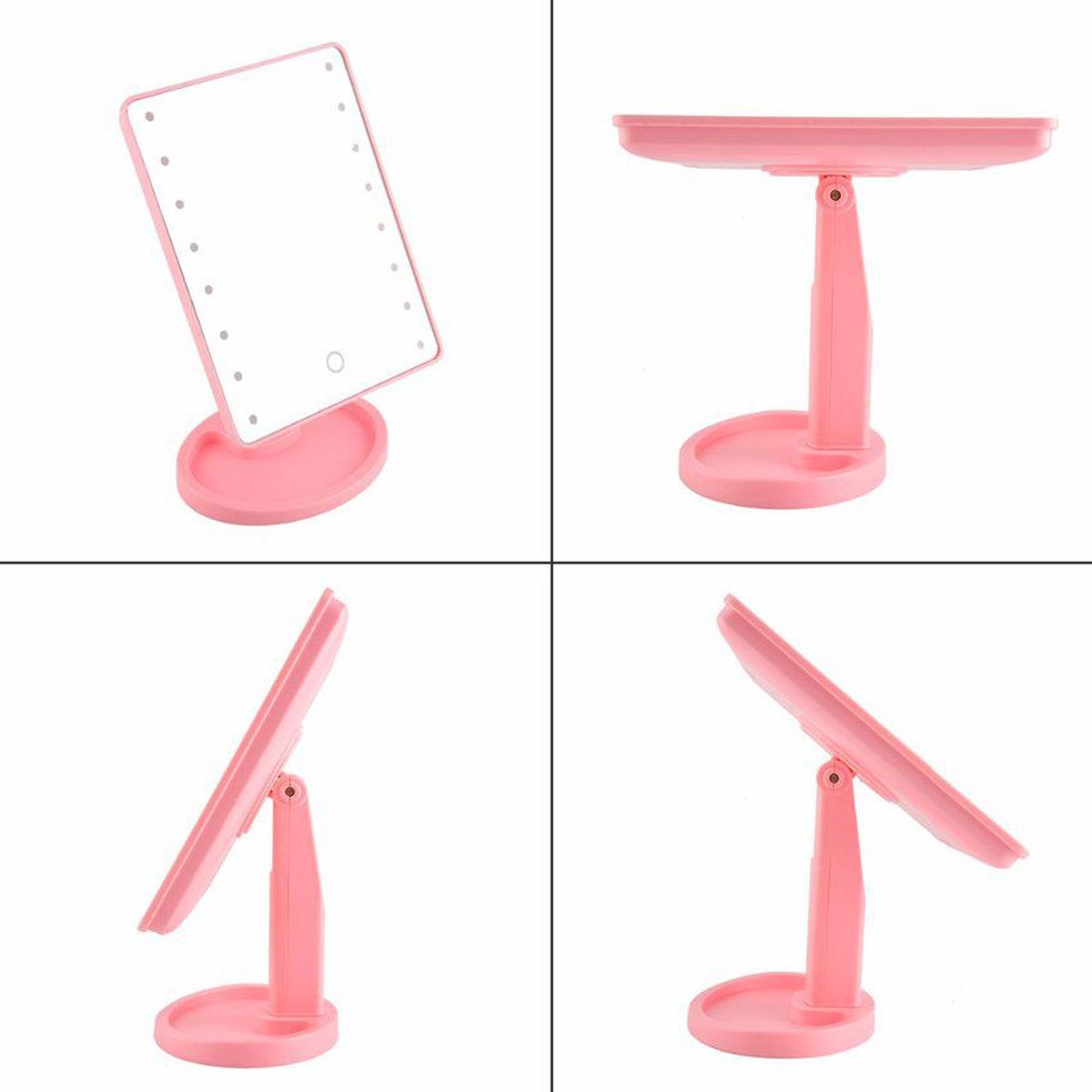 GENERICO - Espejo de maquillaje para tocador táctil con luces led