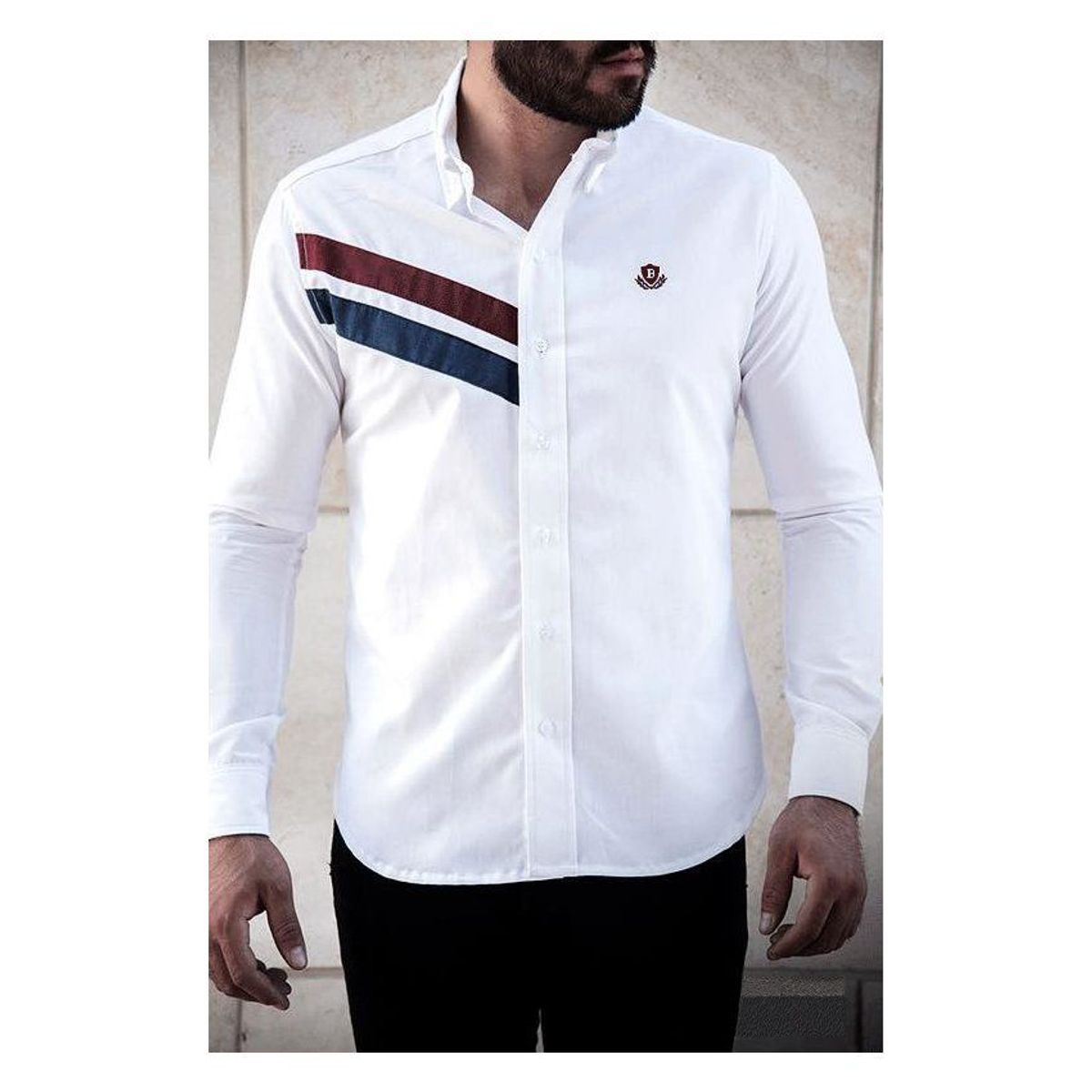 GENERICO - Camisa Manga Larga Hombre Piero Biani Algodón Pima