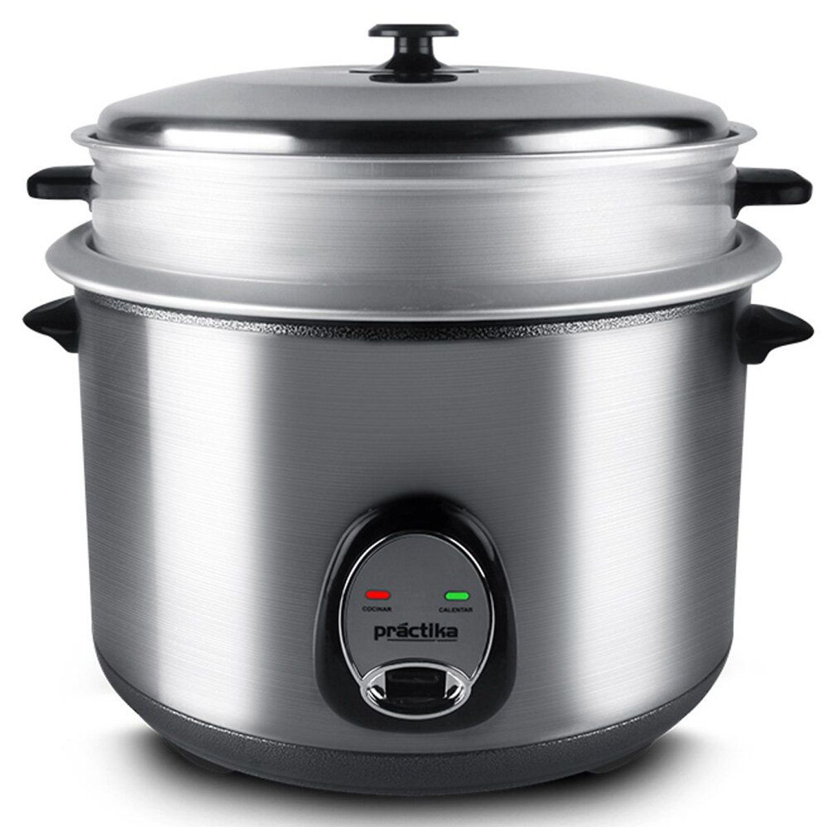 PRACTIKA - Olla Arrocera 4.2 Litros con Vaporera Cromada