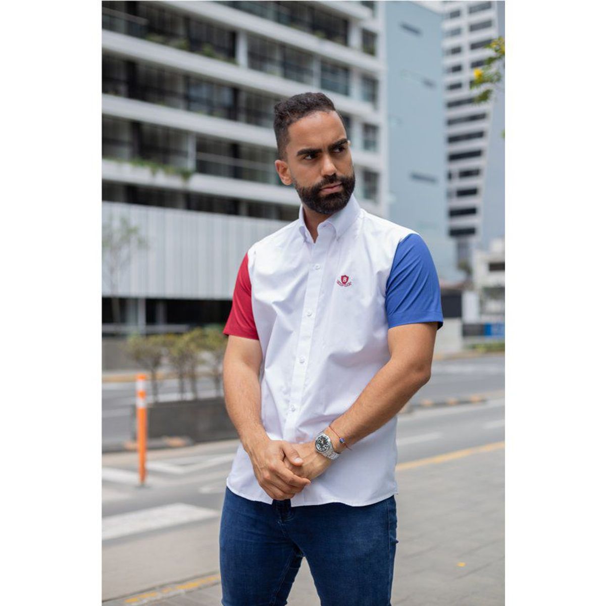 BONAPARTE - Camisa Manga Corta Hombre Algodón Pima Bonaparte