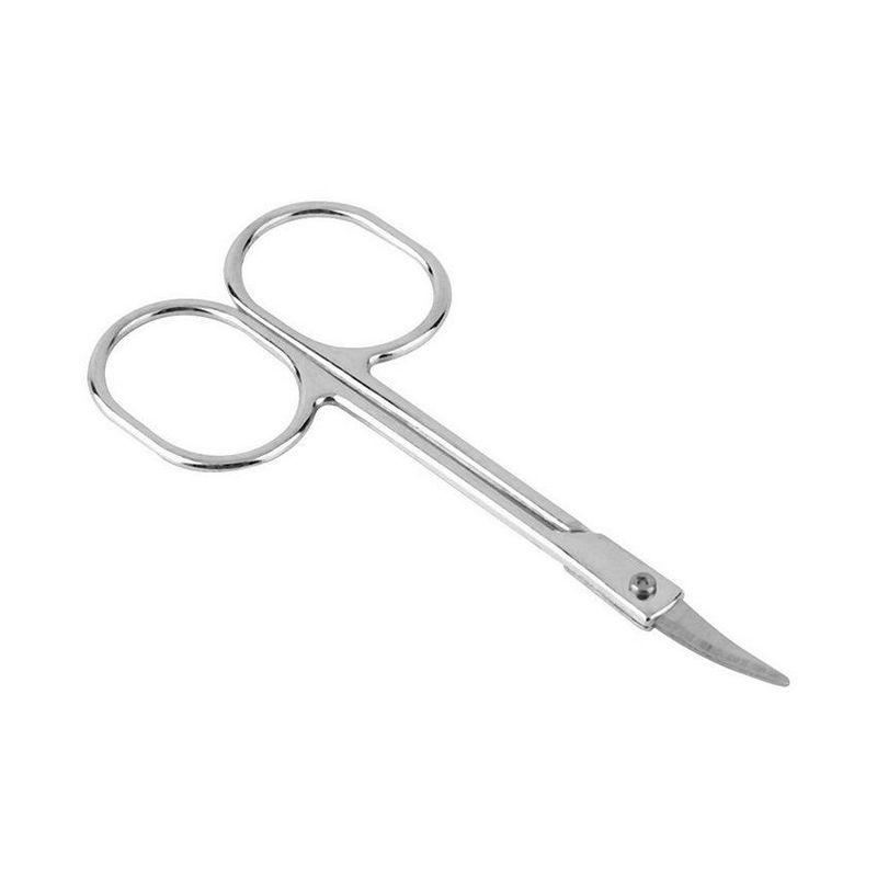 GENERICO - Tijera  curvada de acero para  cutícula manicura 