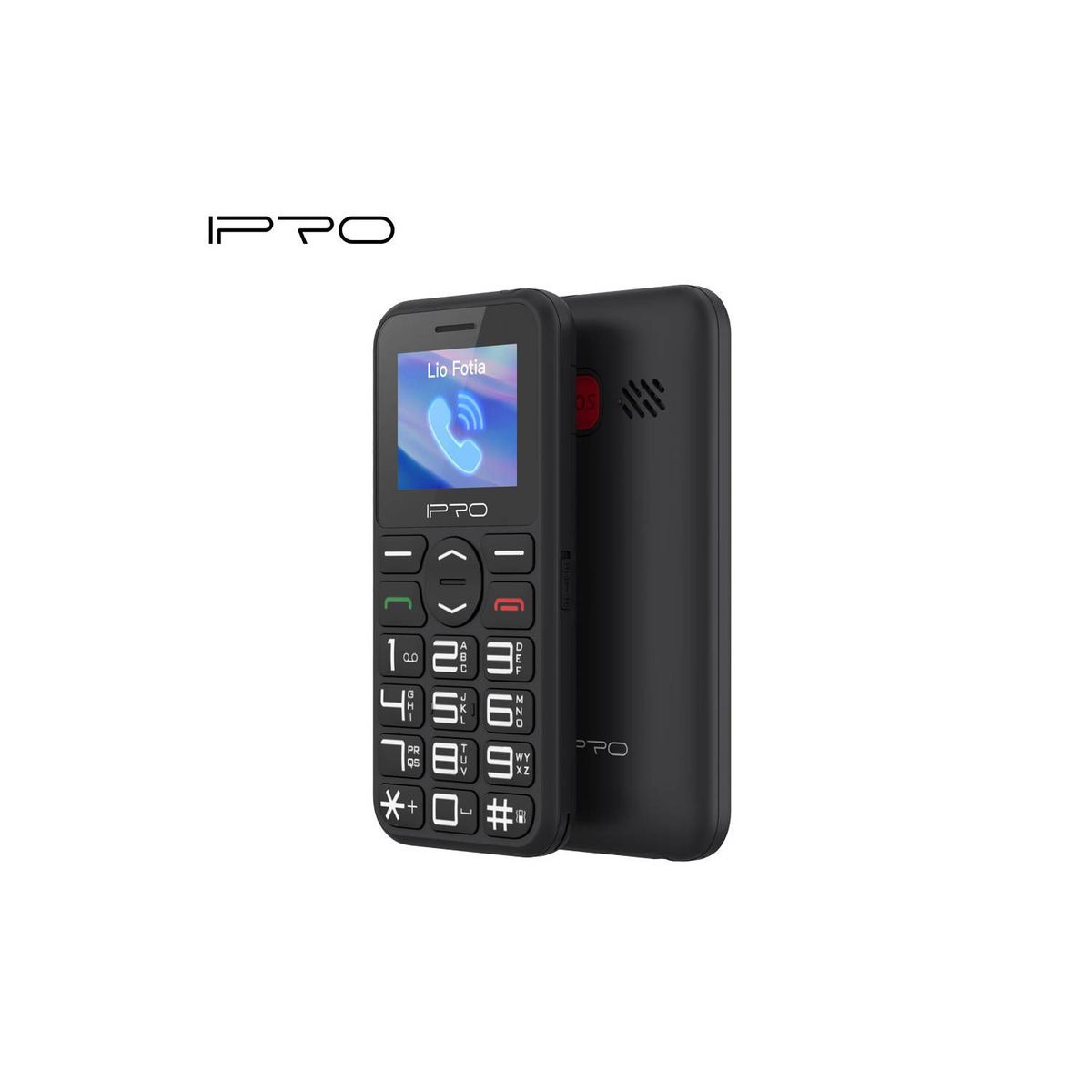 IPRO - Celular BASICO 4G IPRO F188S Radio FM Camara TECLAS GRANDES Negro