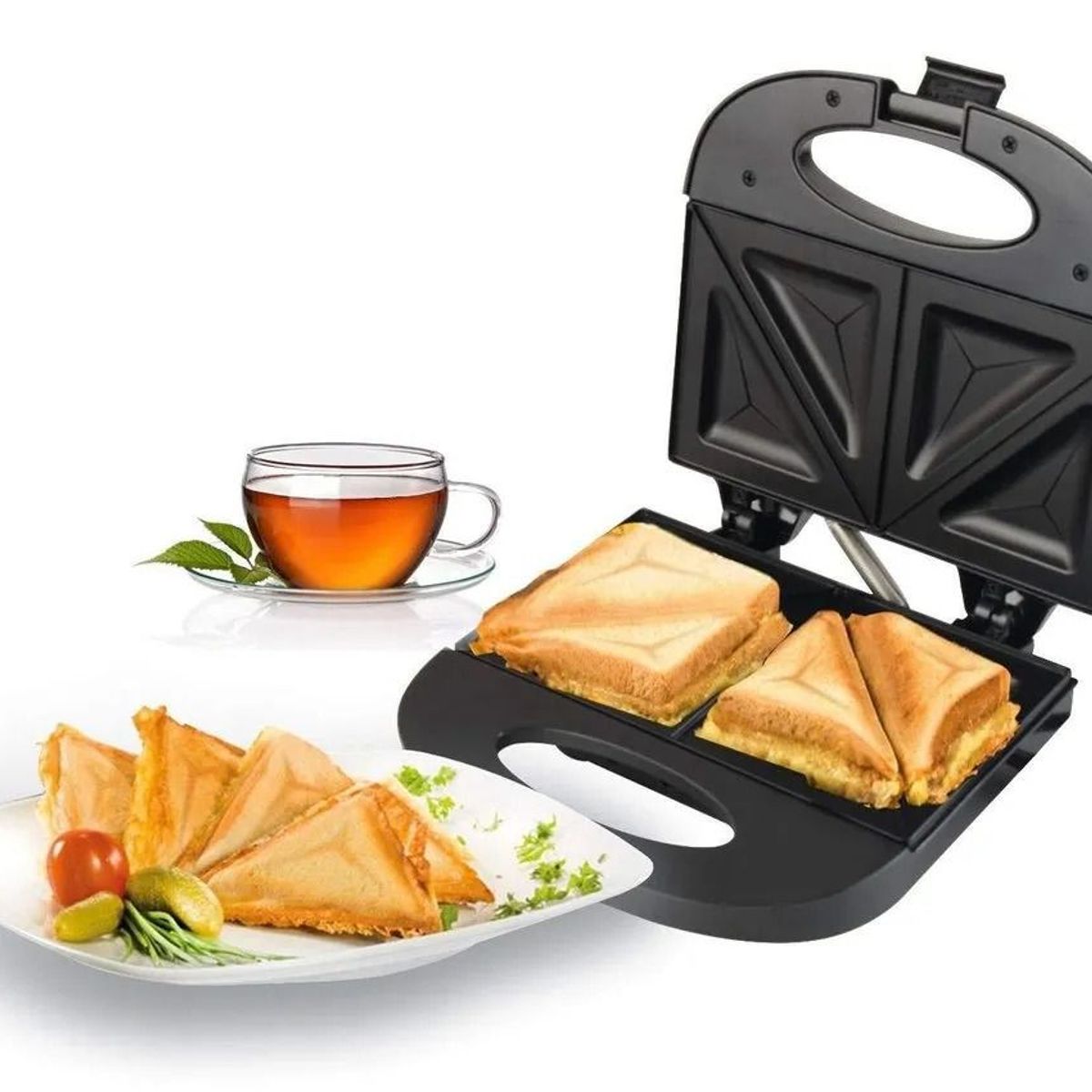 OEM - Máquina para Hacer Sándwich 750W Antiadherente