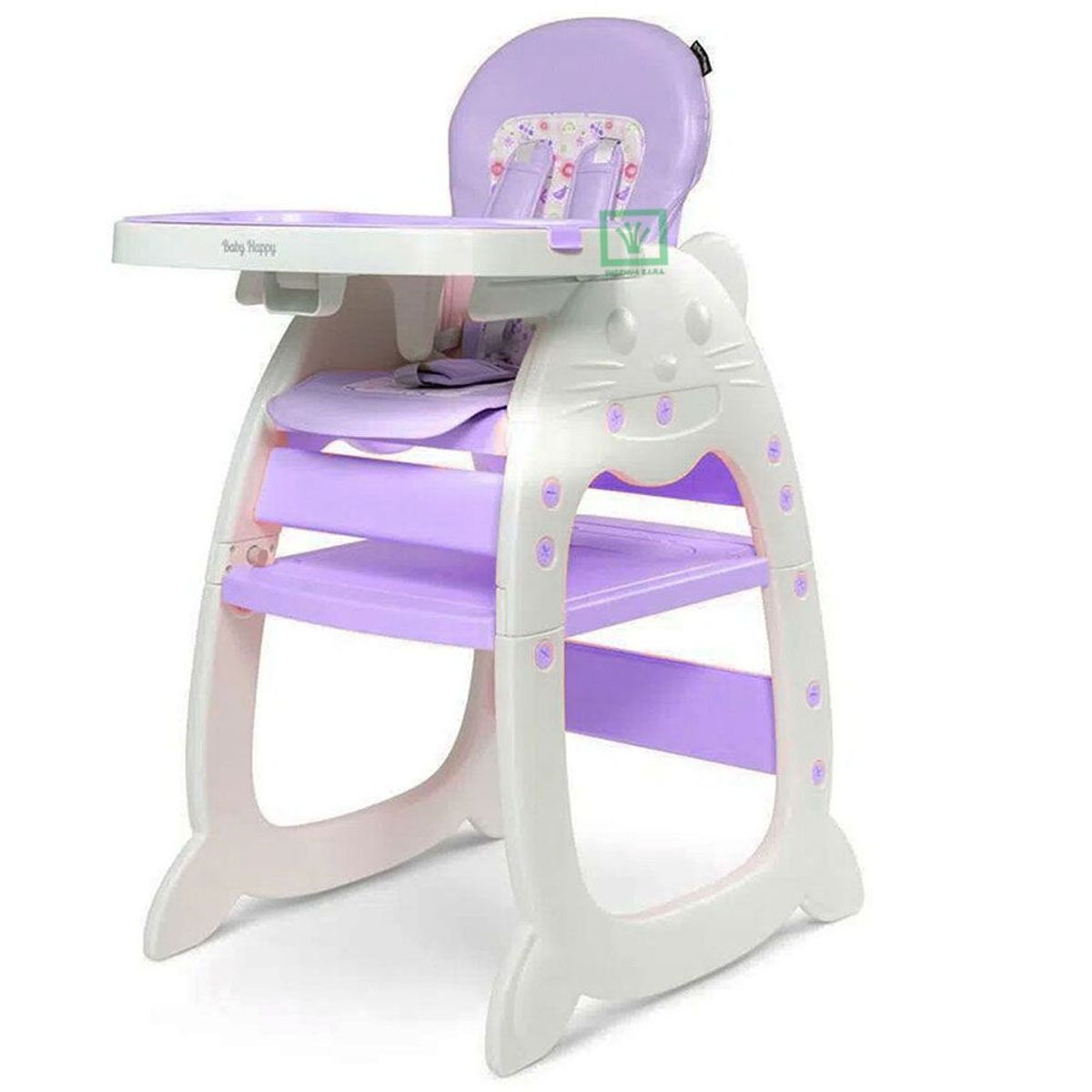 VOYAGE - Silla de Comer Gato 3 en 1 Morado