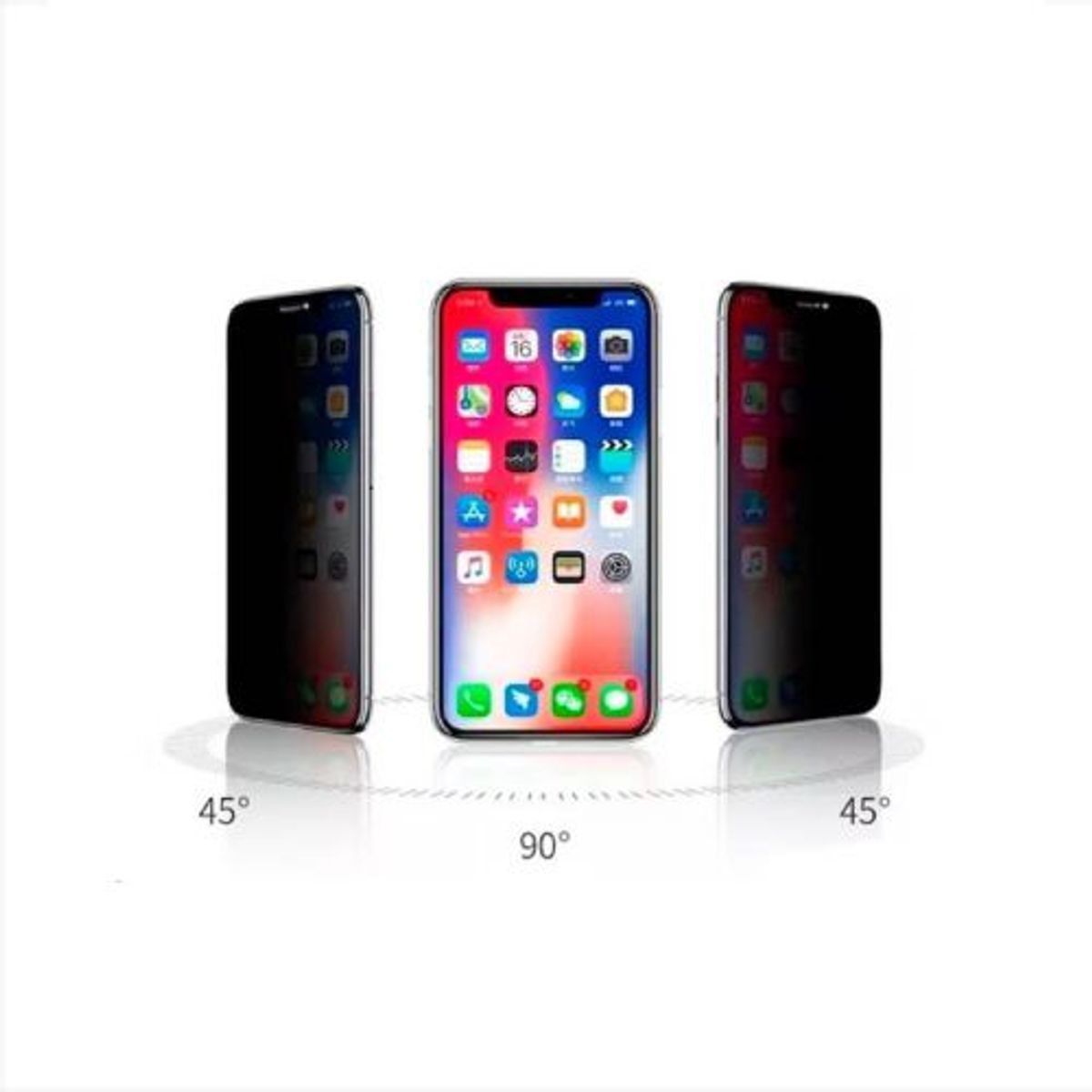 GENERICO - Mica De Vidrio HD Antiespia Para Iphone 14.