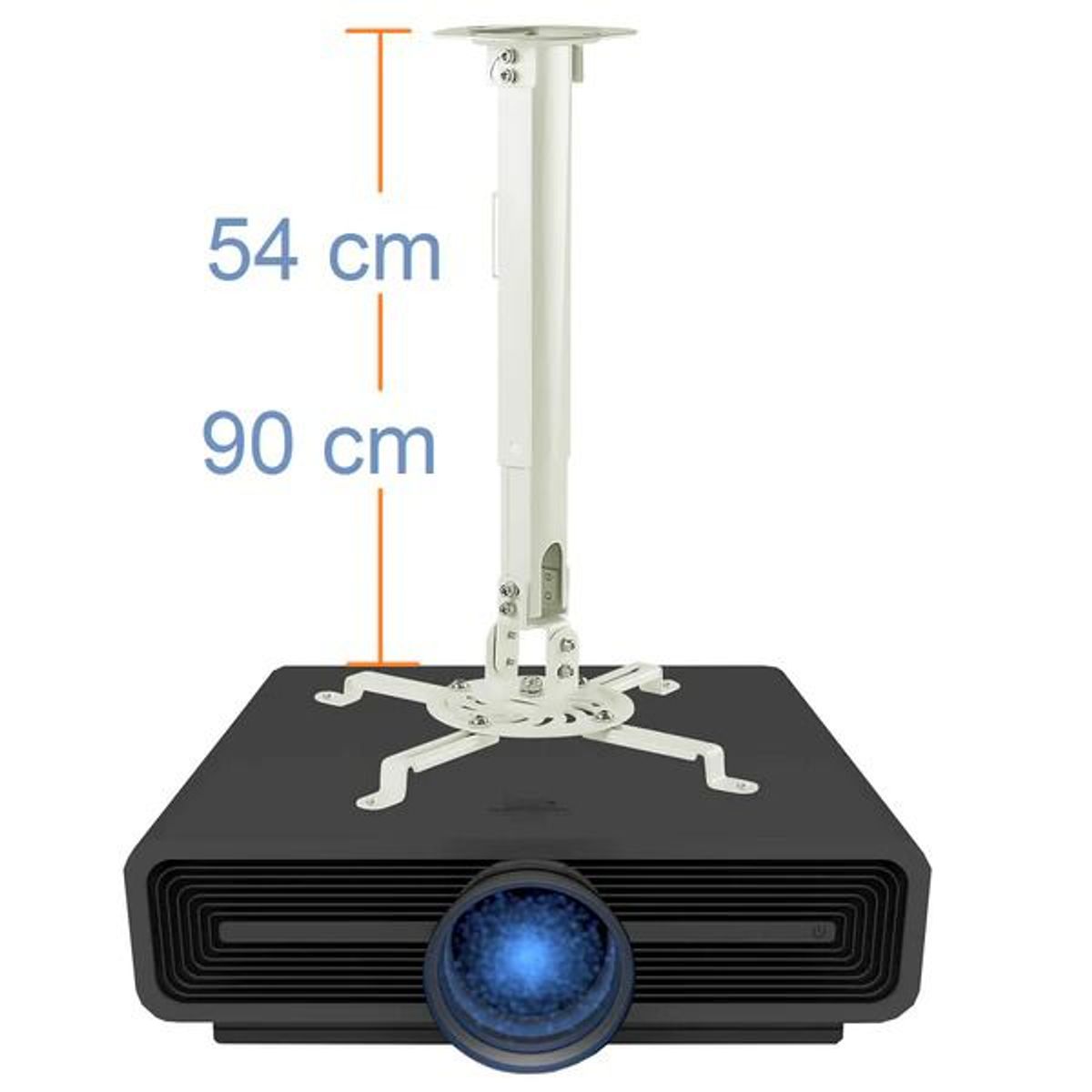 GENERICO - MONTECH - Soporte de Techo para Proyector  Altura regulable 54-90 cm