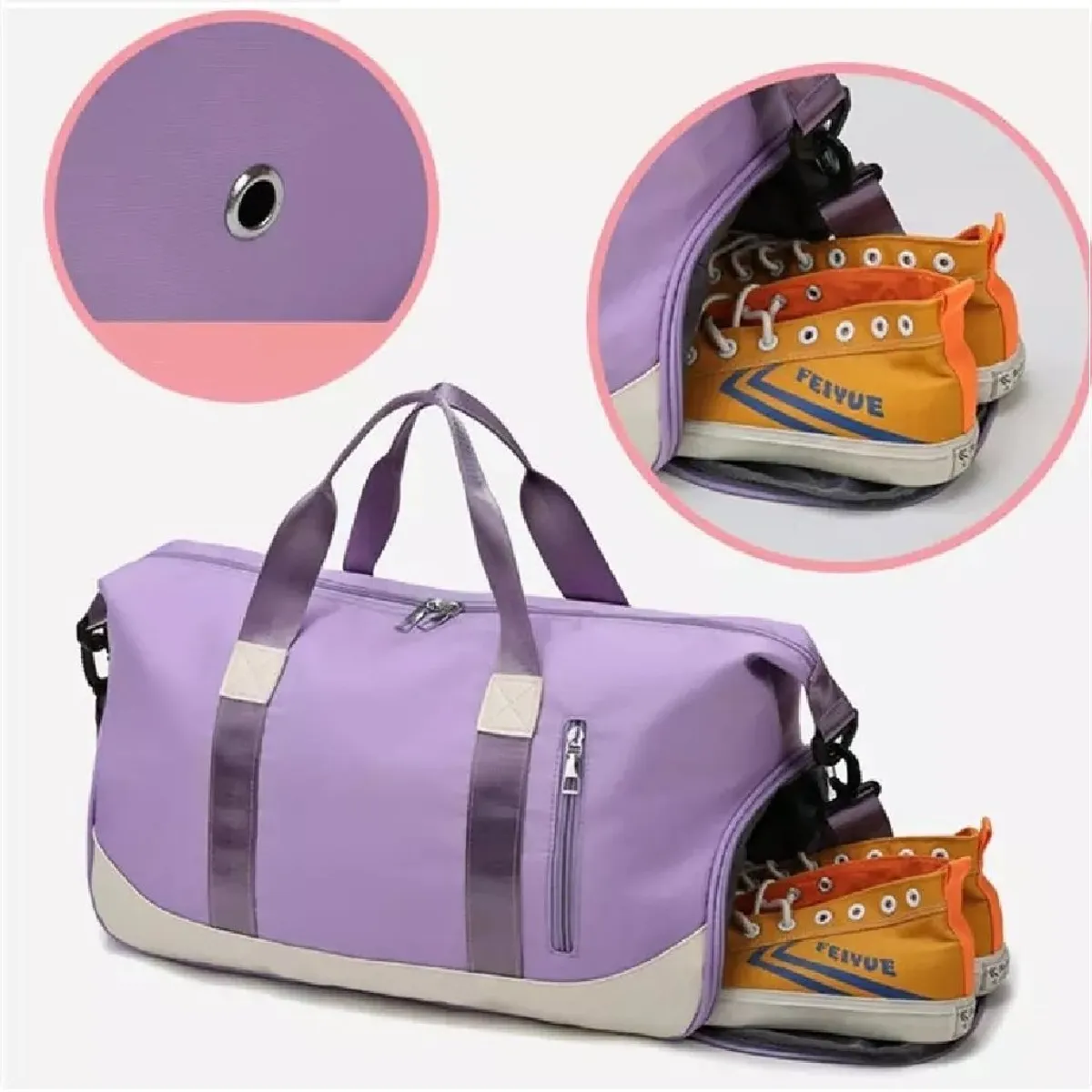 GENERICO - Maletín Deportivo Impermeable Mediano Con Correa De Hombro