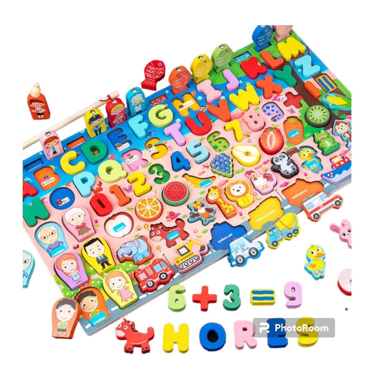 GENERICO - TABLERO MONTESSORI PARA NIÑOS COMPLETO DIDACTICO EDUCATIVO