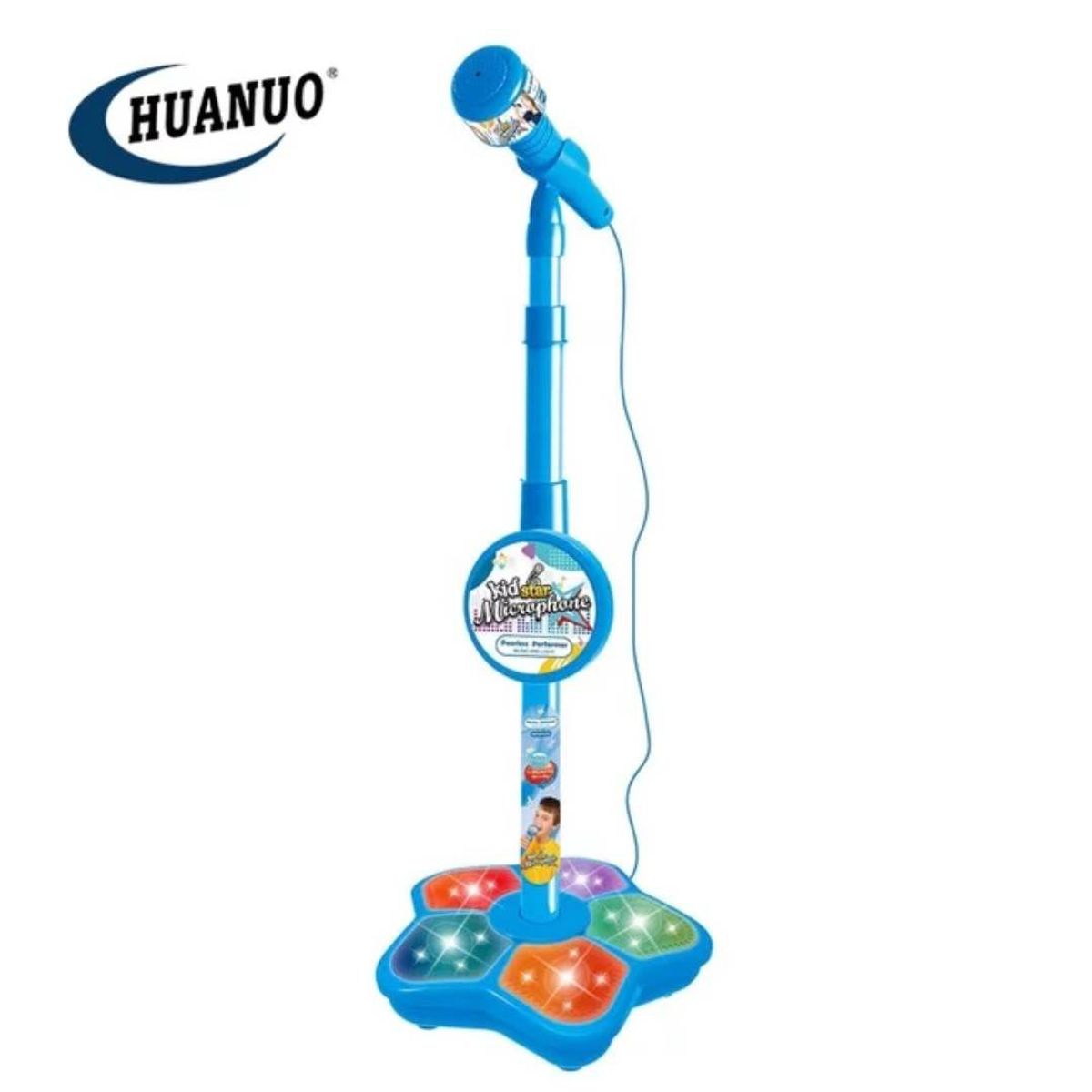 GENERICO - Microfono Karaoke con Base de Luces Juguete para Niños