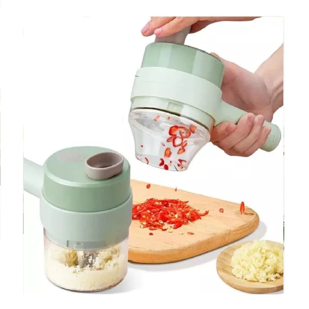 OTTOWARE - Cortador Eléctrico de Verduras 4 en 1