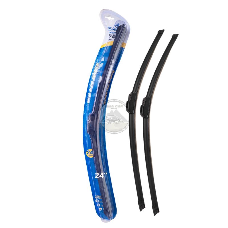 SAFARI - Par Plumillas 24” Ergonómica Limpia Parabrisas Auto