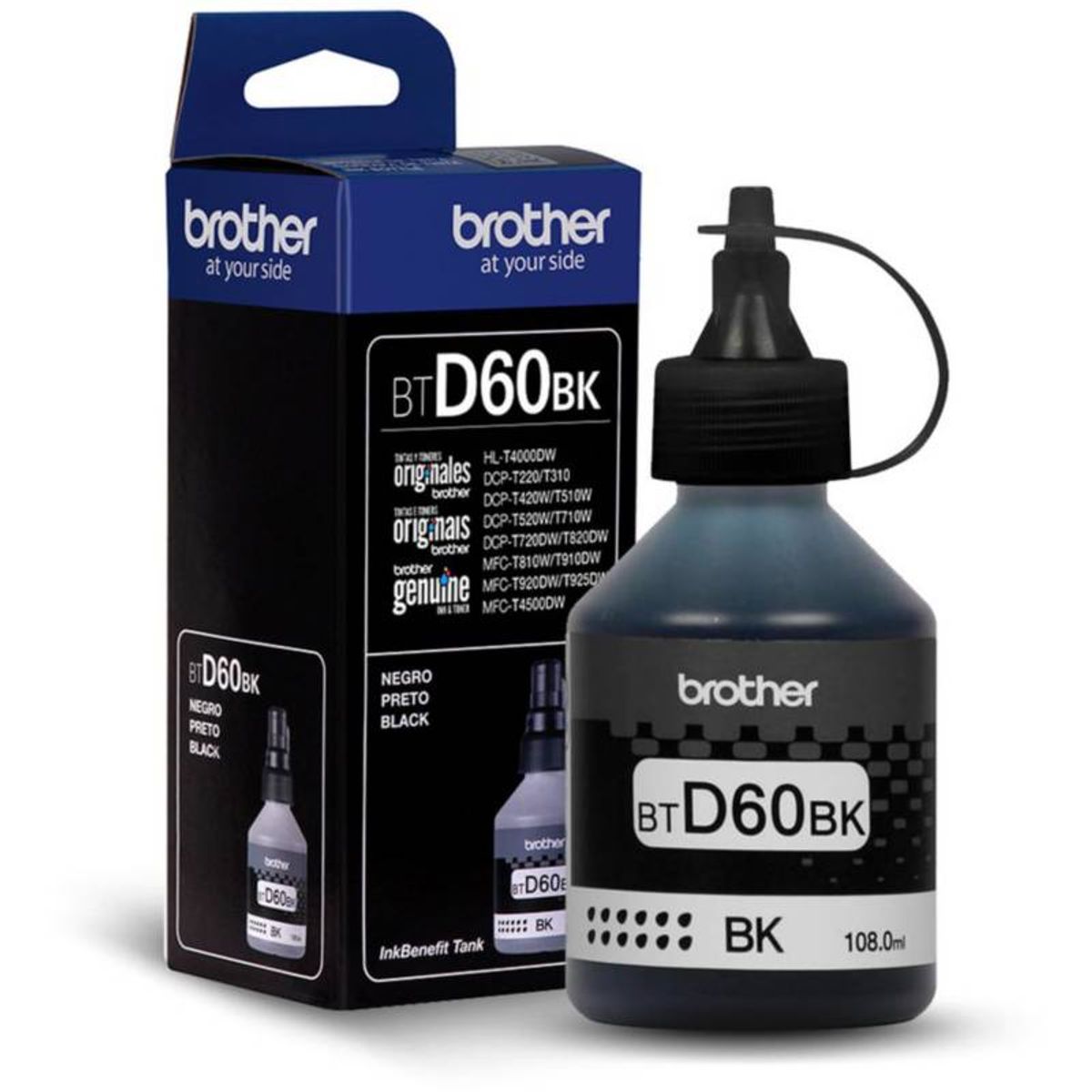 BROTHER - Tinta brother BTD60BK