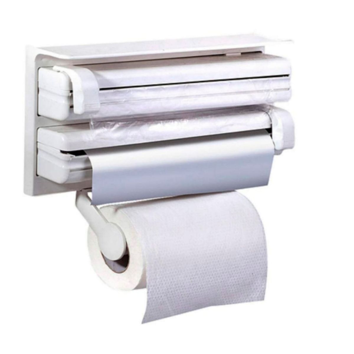 GENERICO - Dispensador de Papel Toalla 3 en 1 Aluminio