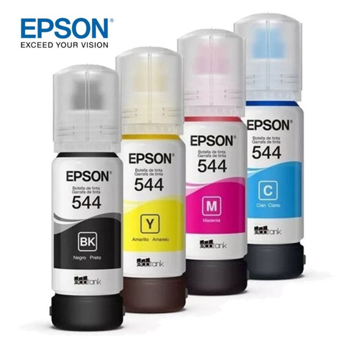EPSON - Kit de 4 tintas Epson 544, Cian,Magenta, Yellow,Black