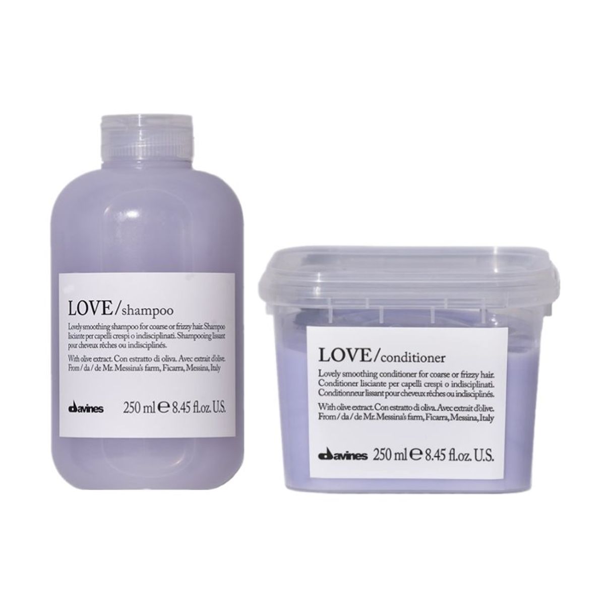 DAVINES - Davines Pack Love Smoothing - Shampoo 250ML  Acondicionador 250ML