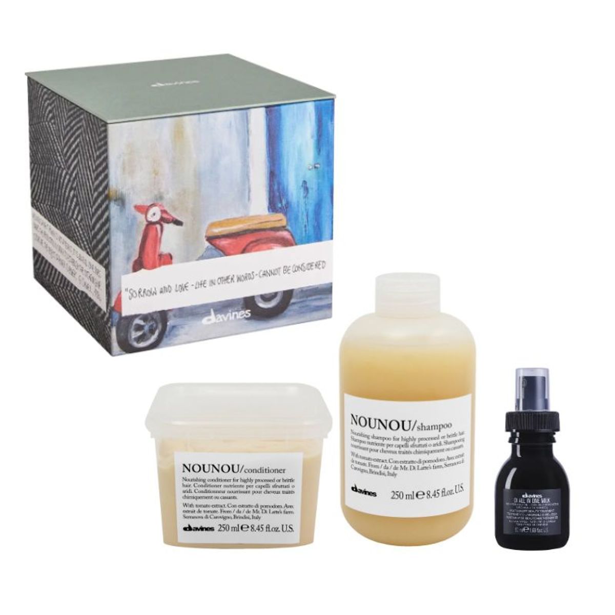 DAVINES - Davines - Pack Nou Nou Shampoo  Acondicionador  OI all the milk 50ml