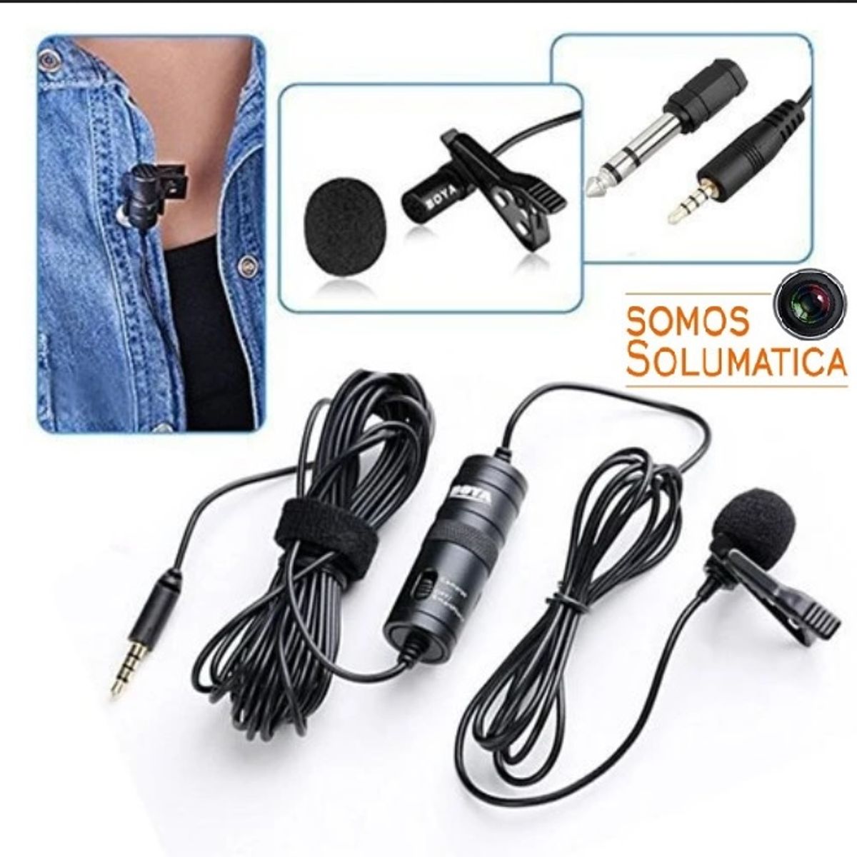 BOYA - Micrófono Solapero - BOYA BY-M1 - Para Celulares y Cámaras DSLR