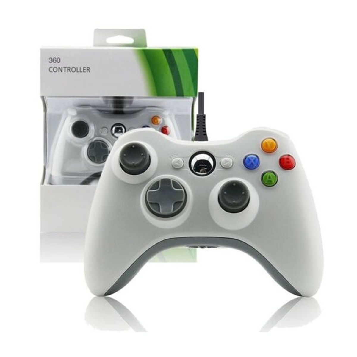GENERICO - Mando Xbox 360 Control para Consola PC con Windows - Blanco
