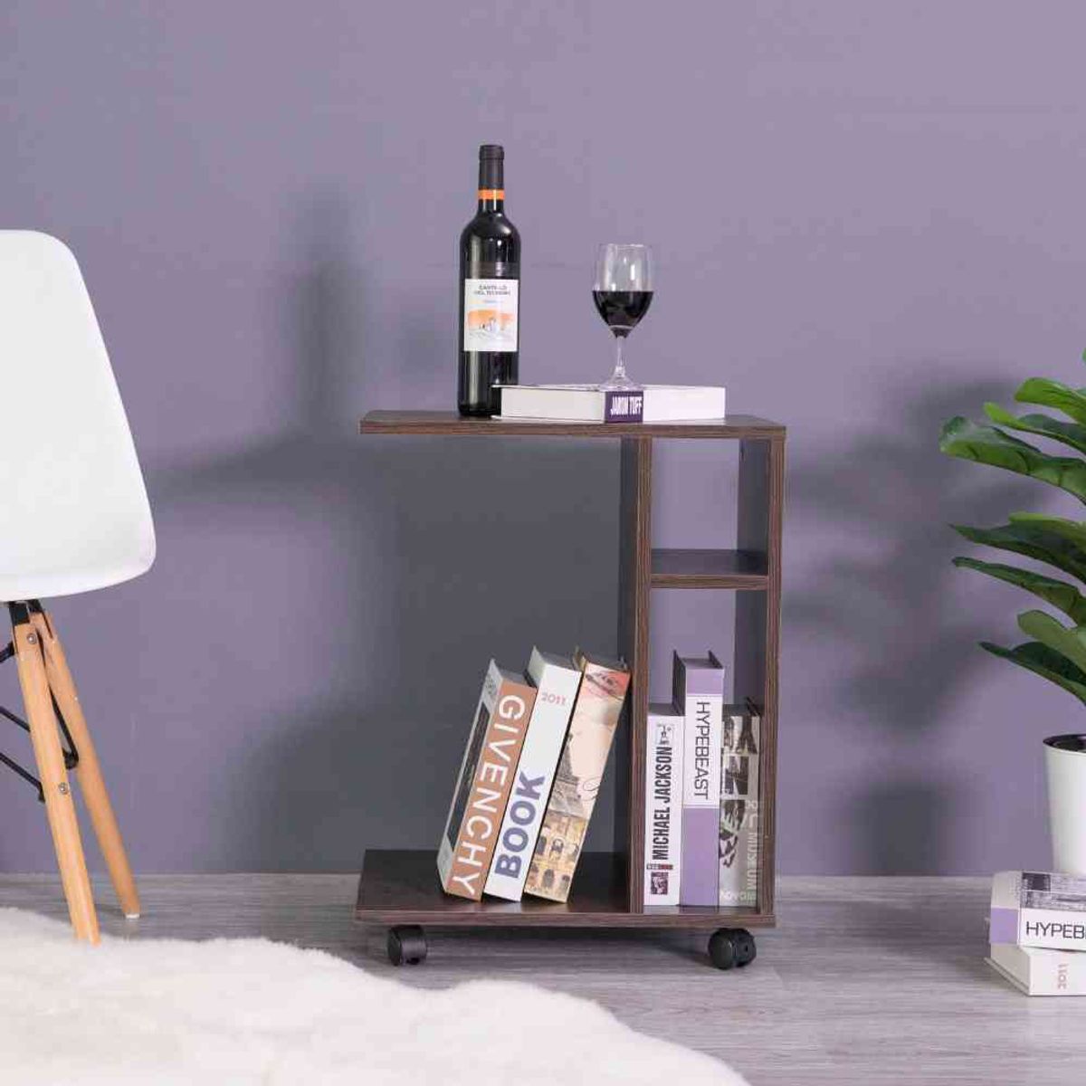 VENTITAS HOME - Mesa Escritorio Charlotte Ventitas Perú con Ruedas Bellota