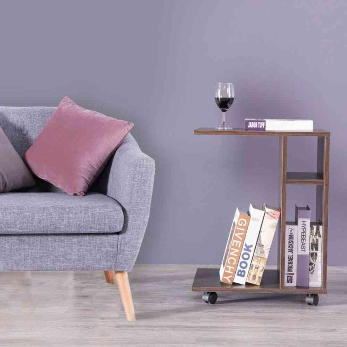 VENTITAS HOME - Mesa Escritorio Charlotte Ventitas Perú con Ruedas Bellota