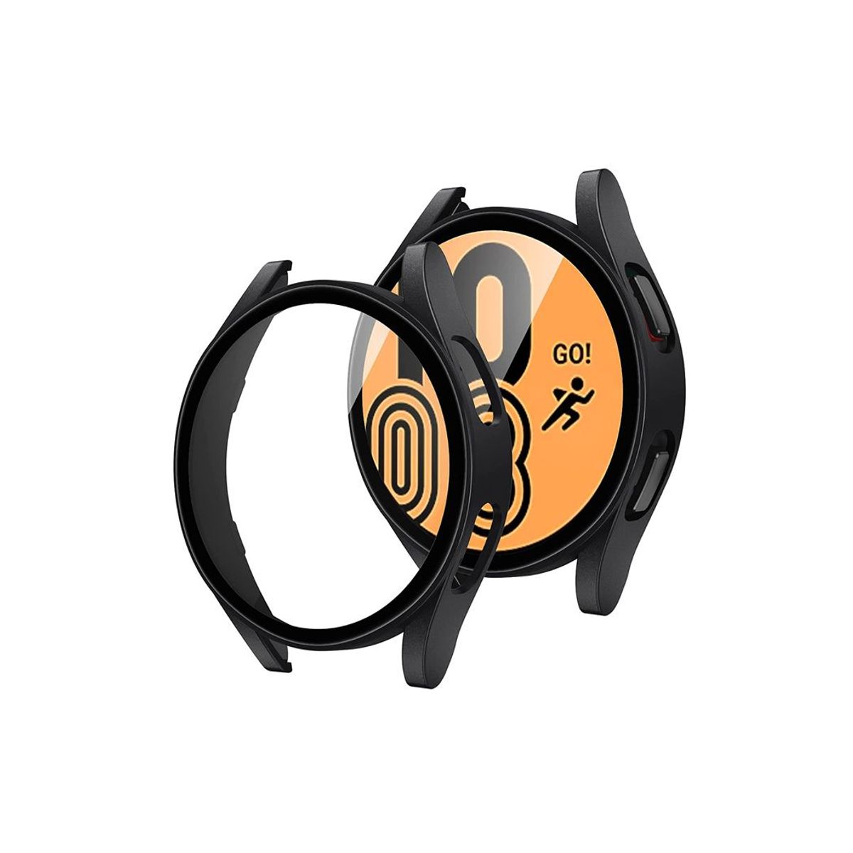 GENERICO - Case Bumper para Samsung Galaxy Watch 4 de 40mm Negro