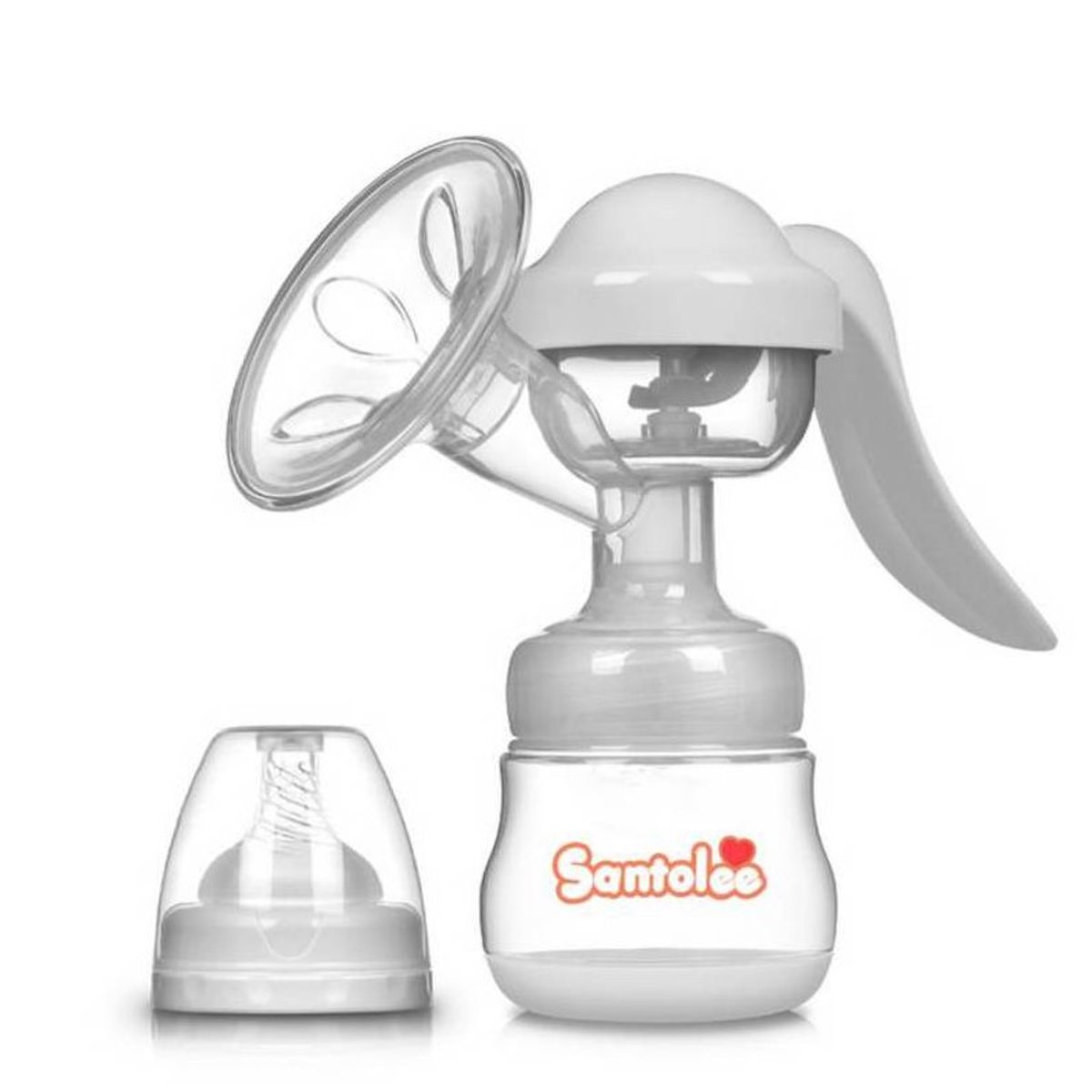 SANTOLEE - Extractor  Leche Materna Biberon Manual 2en1 Santolee color aleatorio