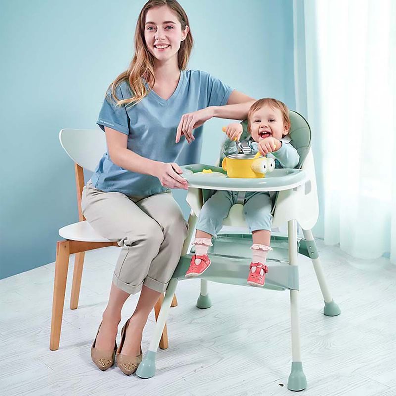 BABYKISS - SILLA DE COMER BABYKISS PLEGABLE VERDE