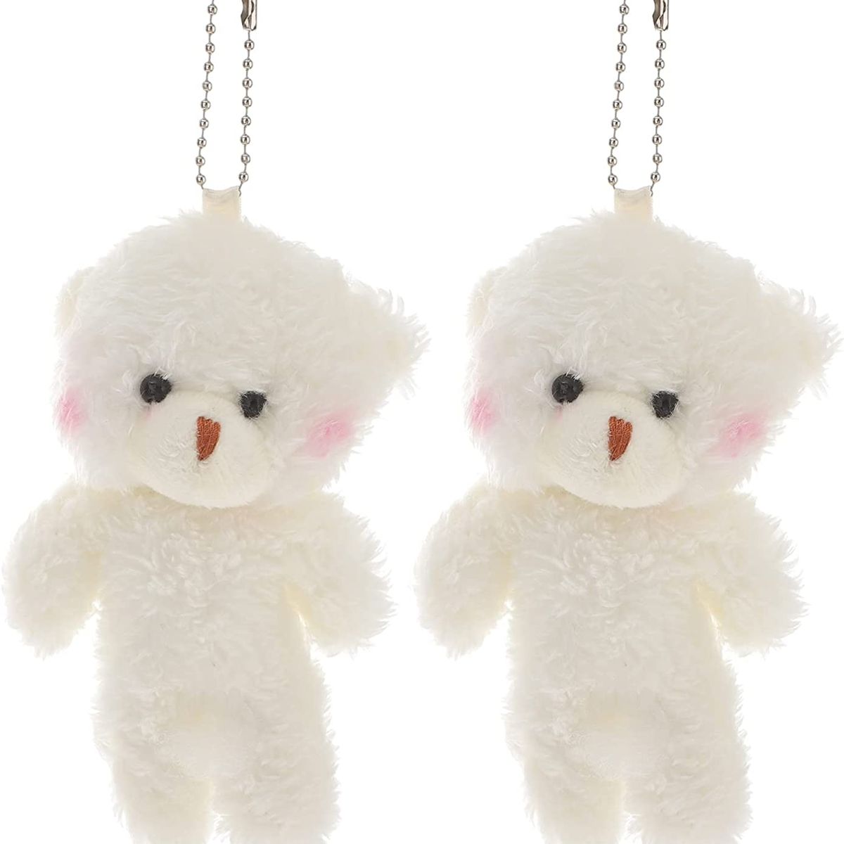 GENERICO - 2 Llaveros Oso de peluche Kawaii colgante mochila bolso