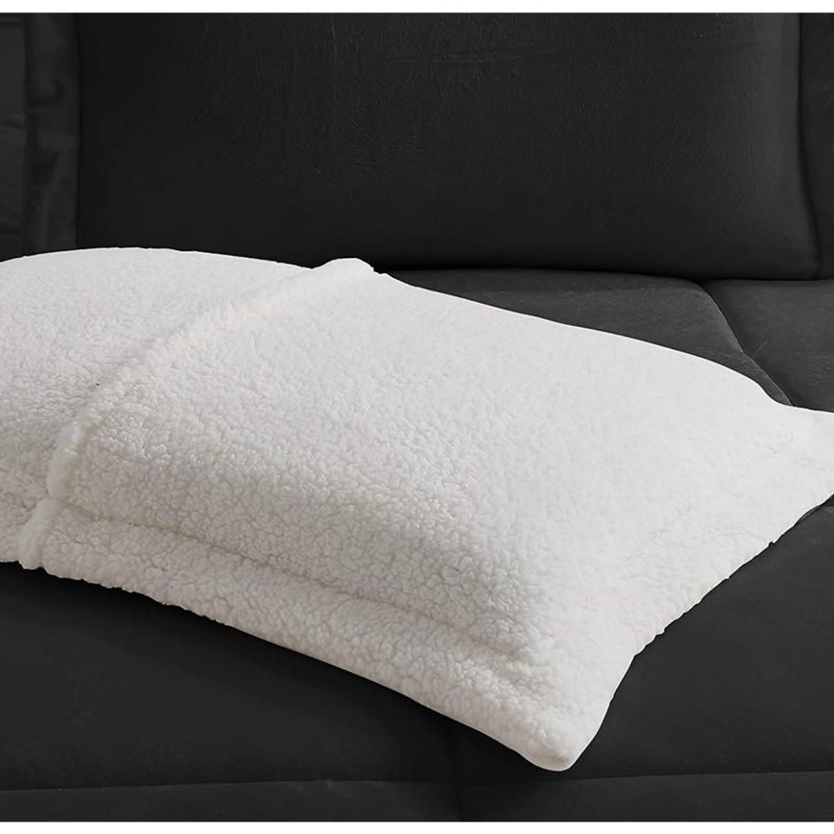 TEFI HOME - Edredón Sherpa Negro QUEEN