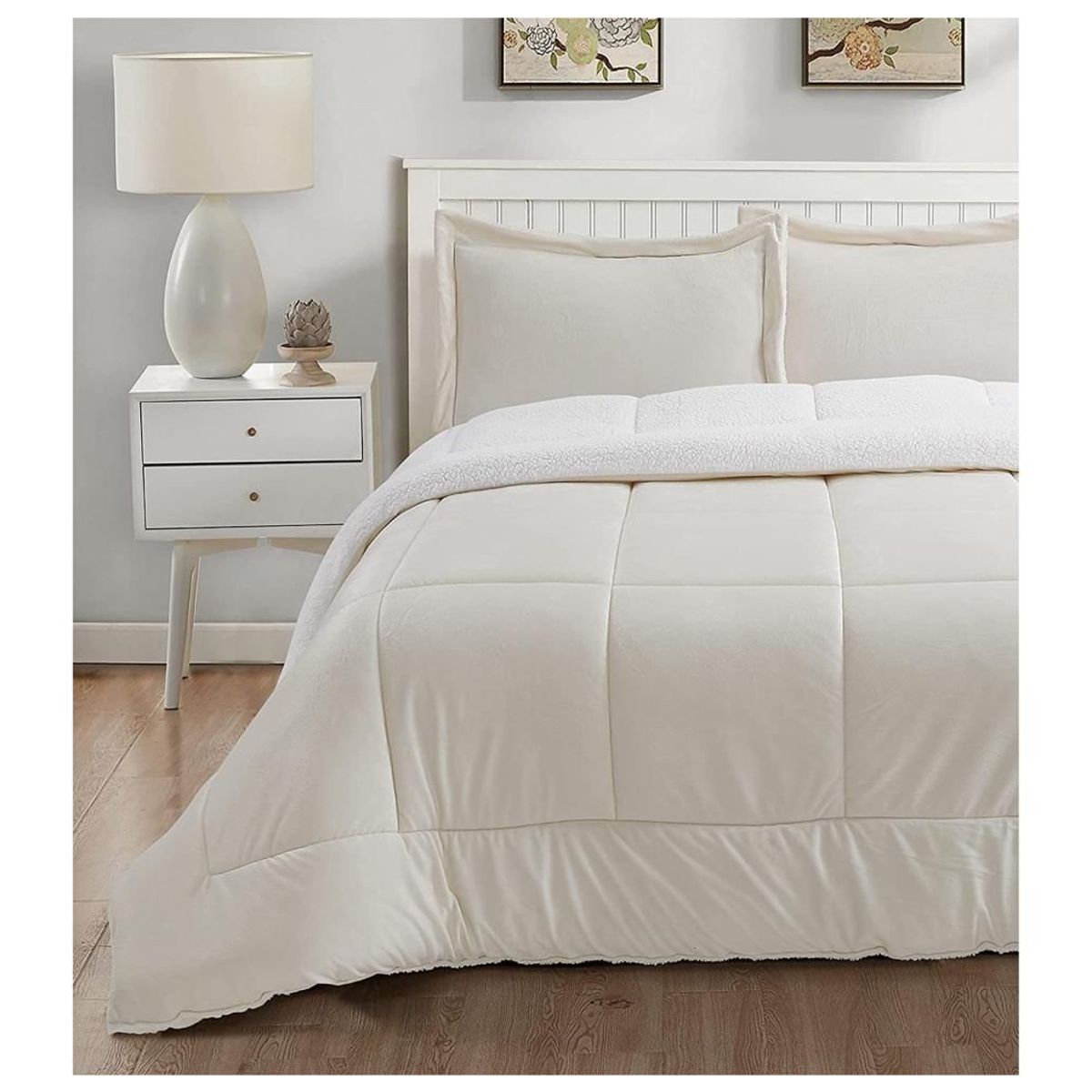 TEFI HOME - Edredón Sherpa Hueso 2 PLAZAS