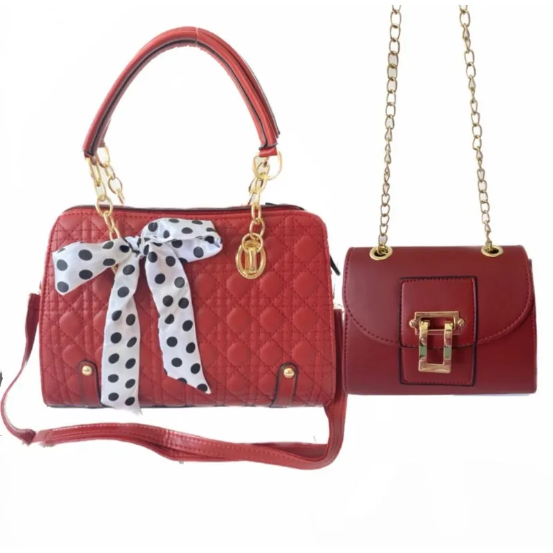 GENERICO - Carteras set de 2  Goldie Set de Hombro con Cadena Cierre Broche