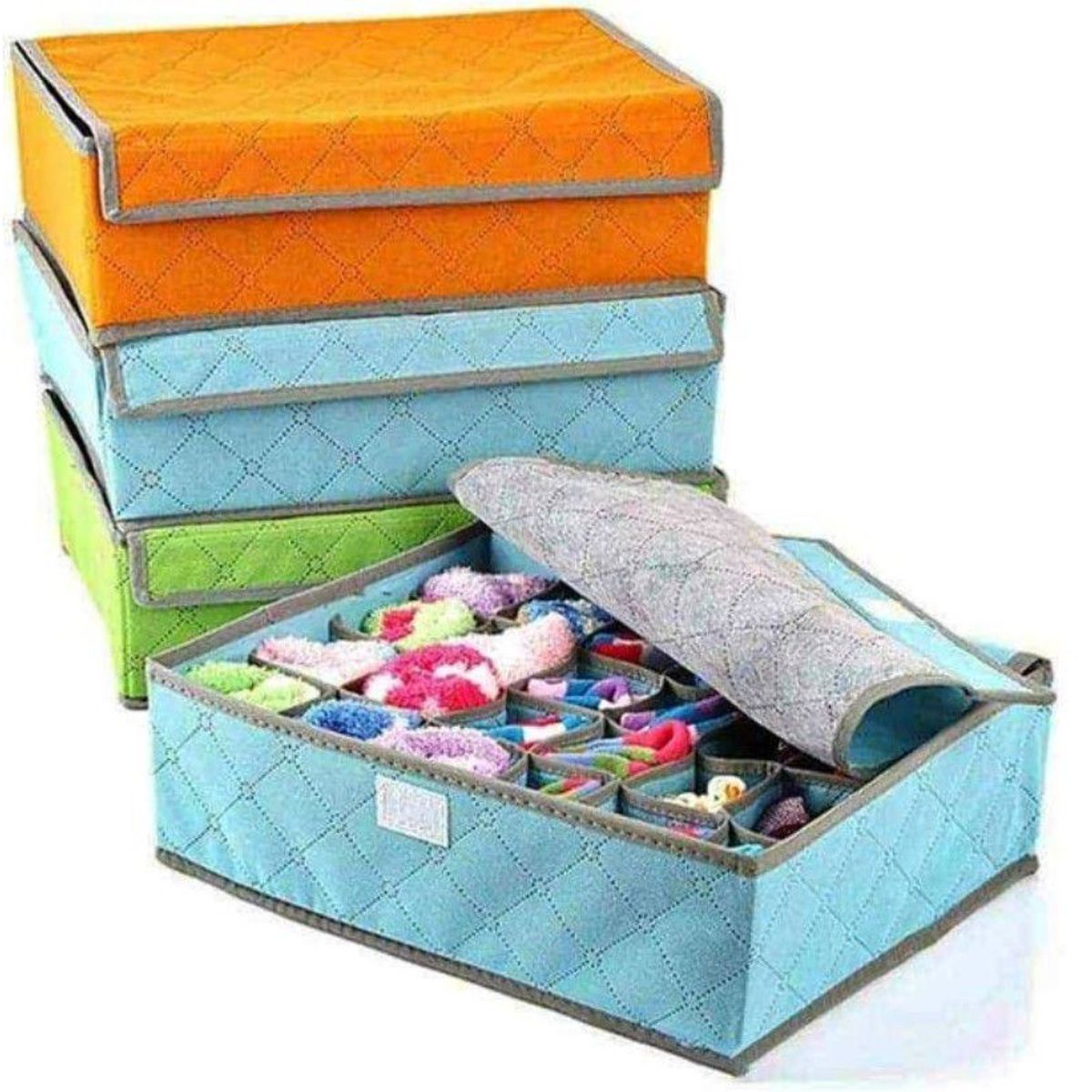 GENERICO - Organizador de Medias CELESTE de Calidad