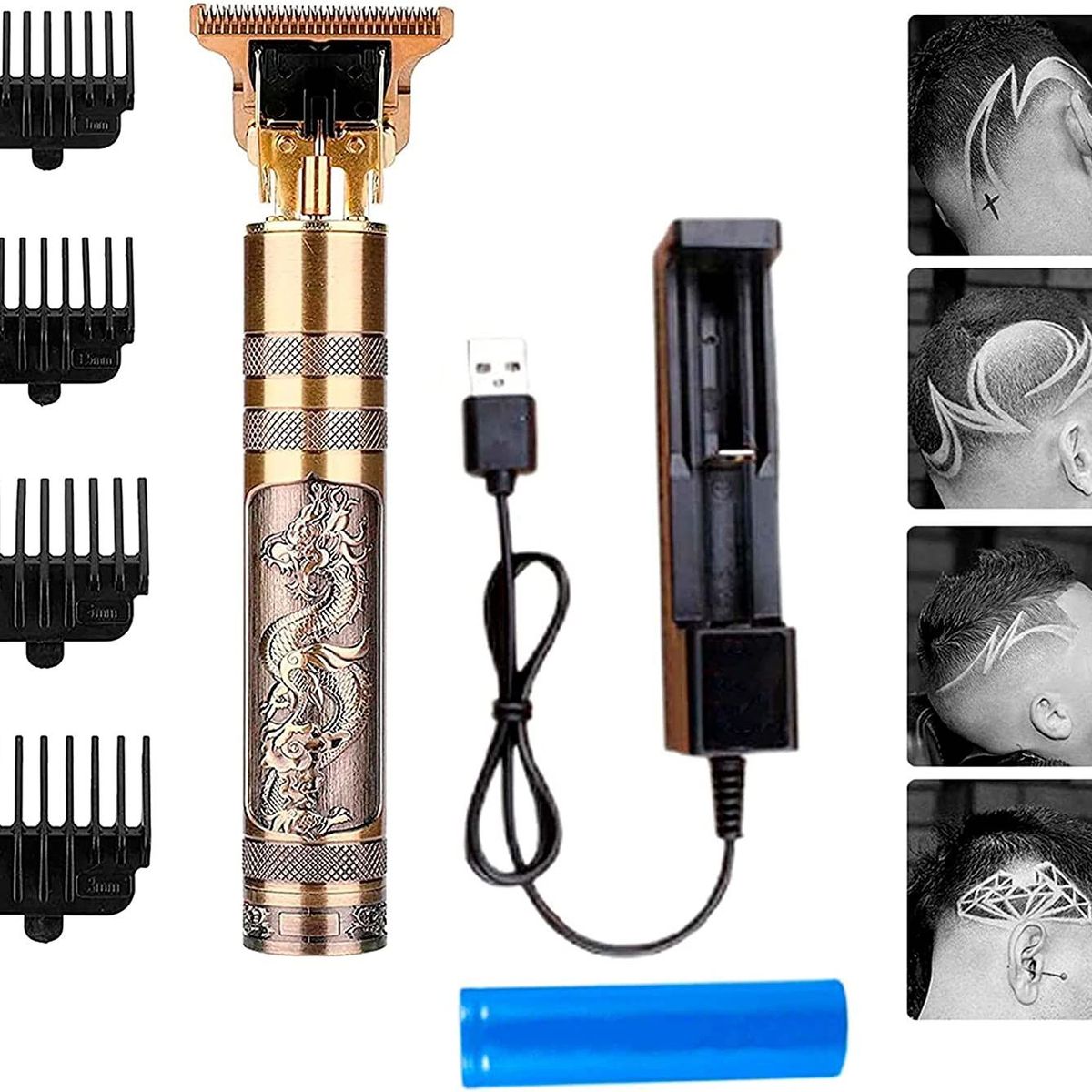 OEM - Cortadora de cabello patillera trimmer inalámbrica dragon