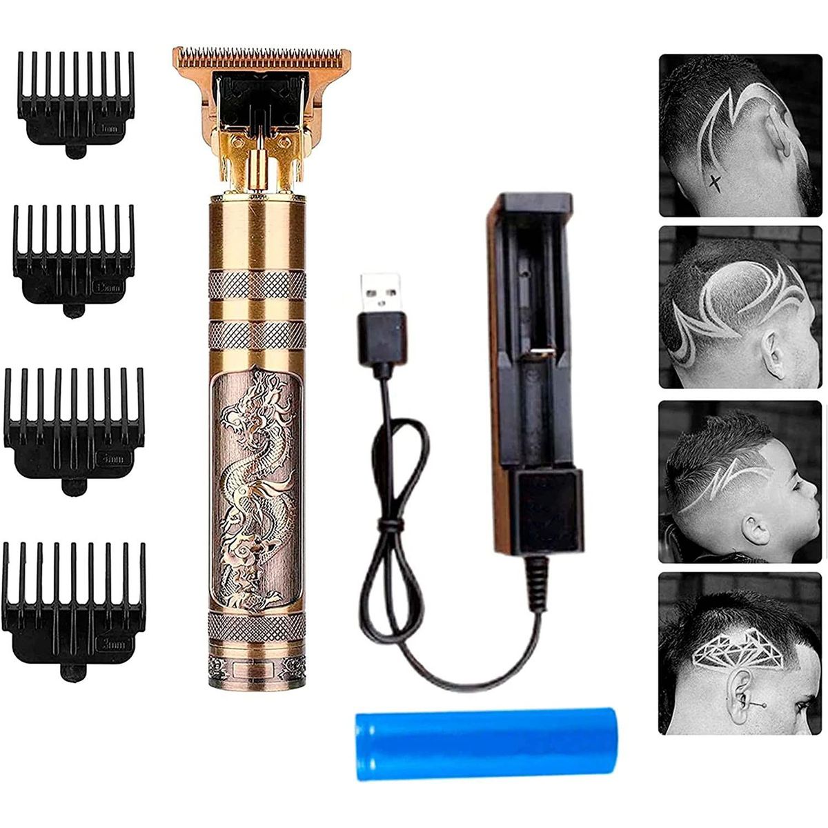 OEM - Cortadora de cabello patillera trimmer inalámbrica dragon