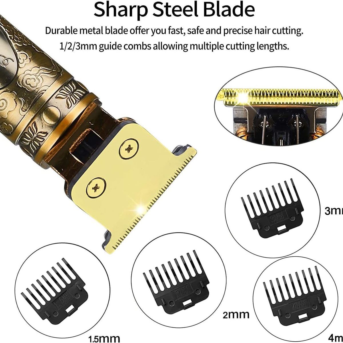 OEM - Cortadora de cabello patillera trimmer inalámbrica buda123