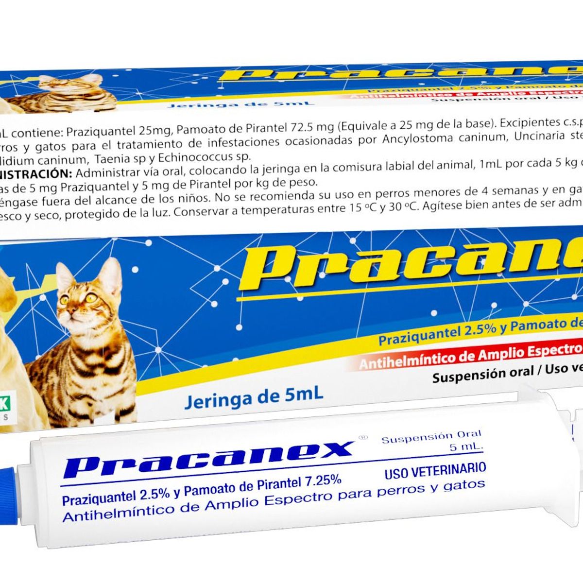 GENERICO - PRACANEX 5 ML ANTIPARASITARIO MASCOTAS VIA ORAL