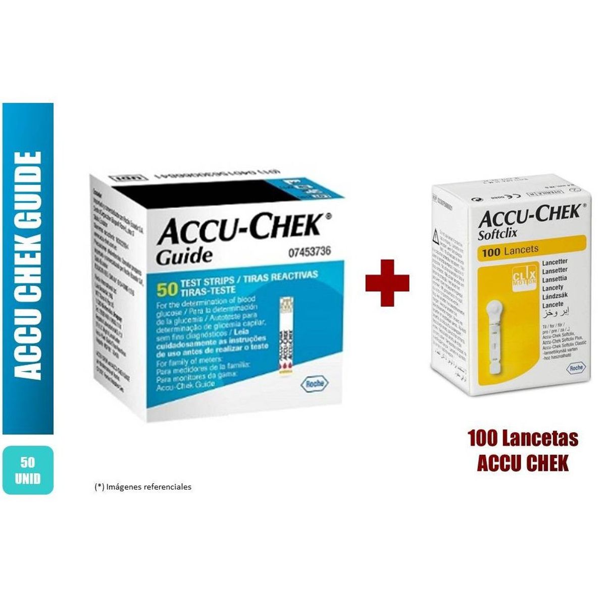 ACCU CHEK - PACK ACCU CHEK GUIDE: 50 TIRAS Y 100 LANCETAS
