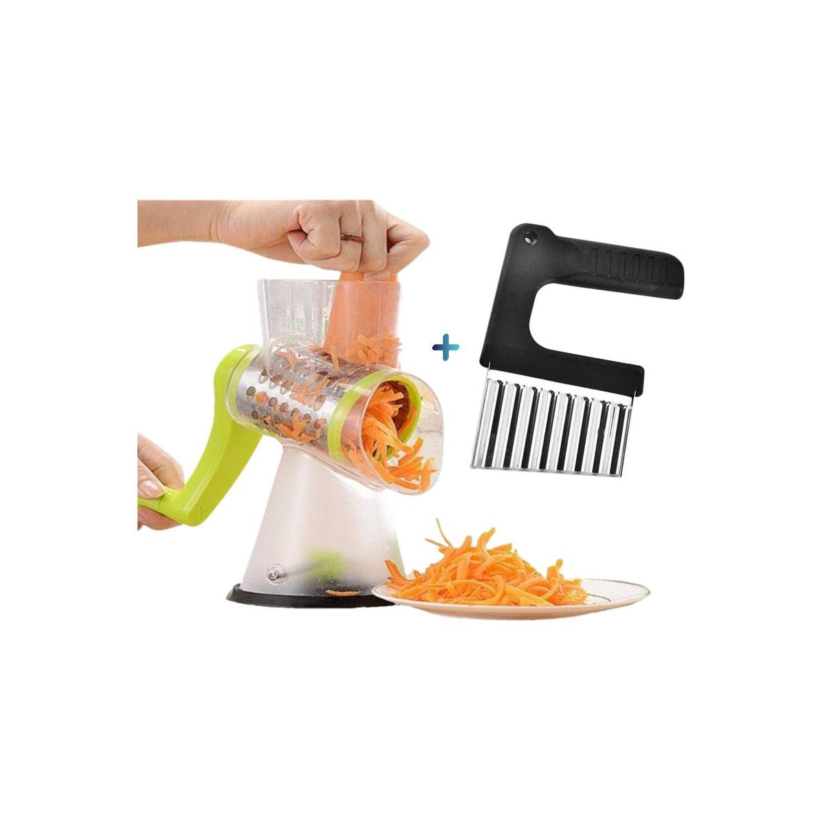 GENERICO - Cuchillo Corte Ondulado 03C Rallador Molino de Verduras M2