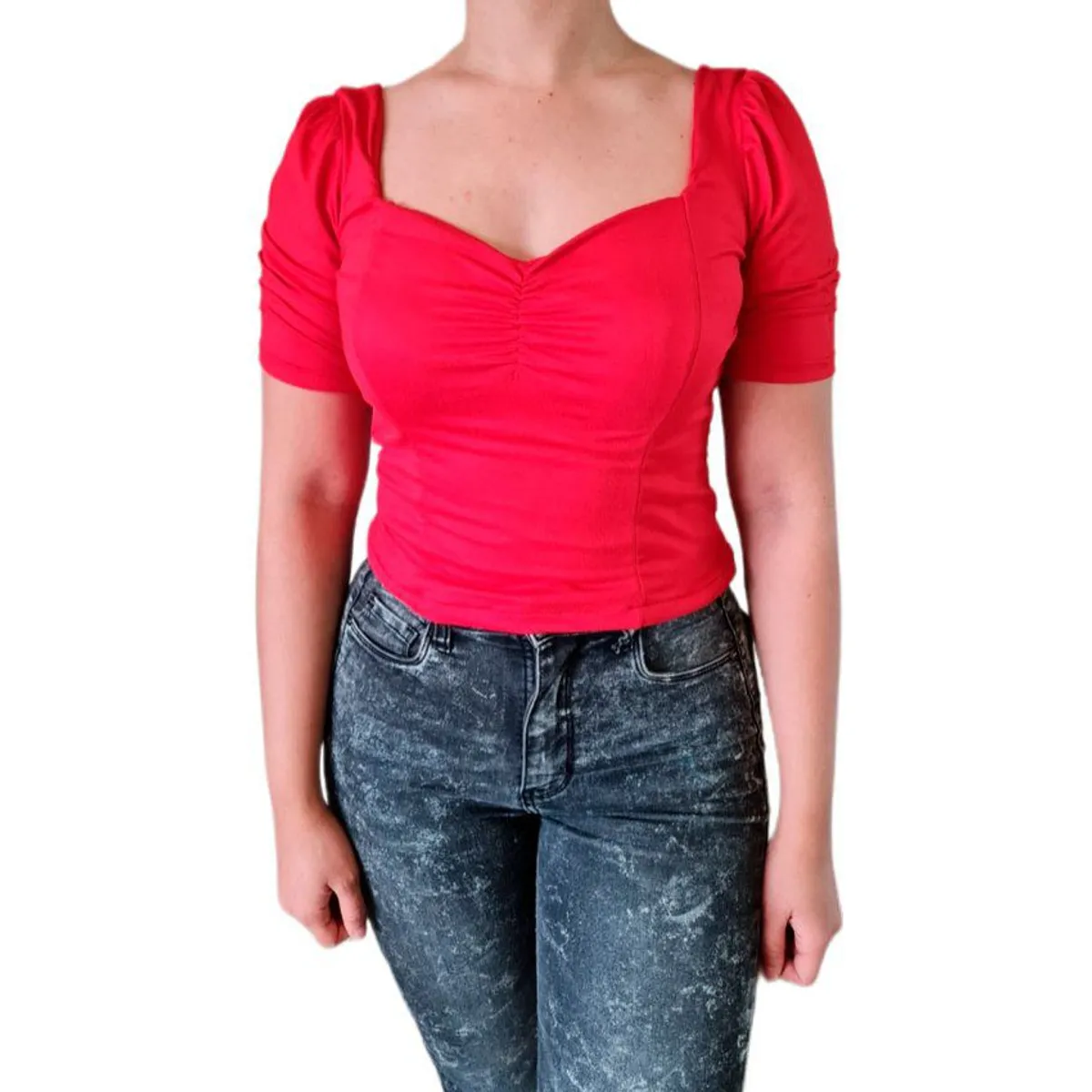 GENERICO - Blusa mujer Mirella  - Rojo
