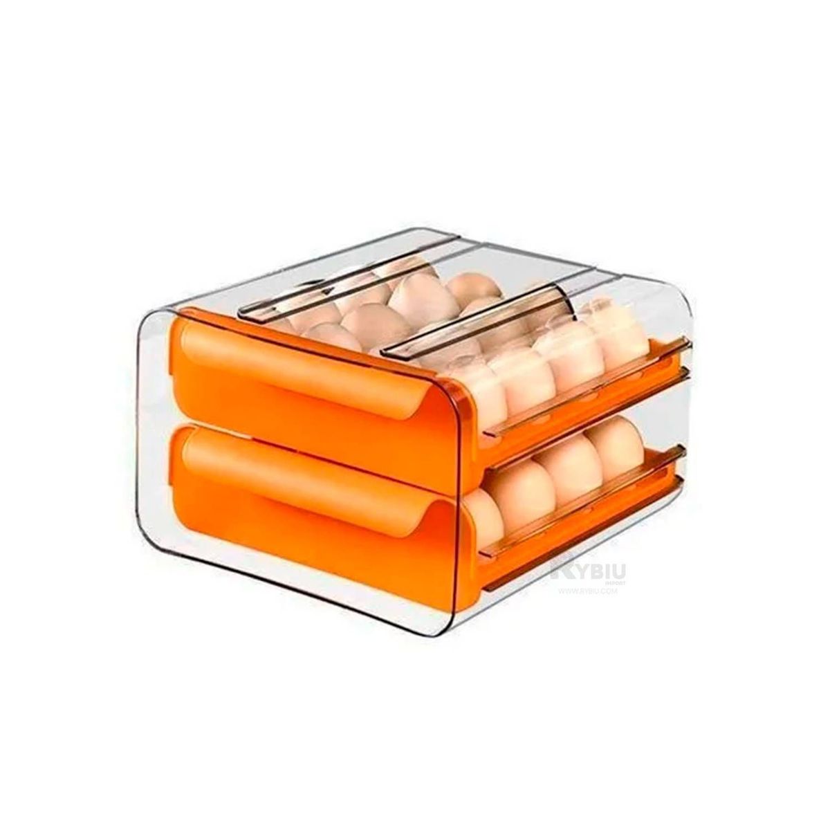 Organizador Acrilico para Huevos Anaranjado, marca GENERICO - Foto Principal