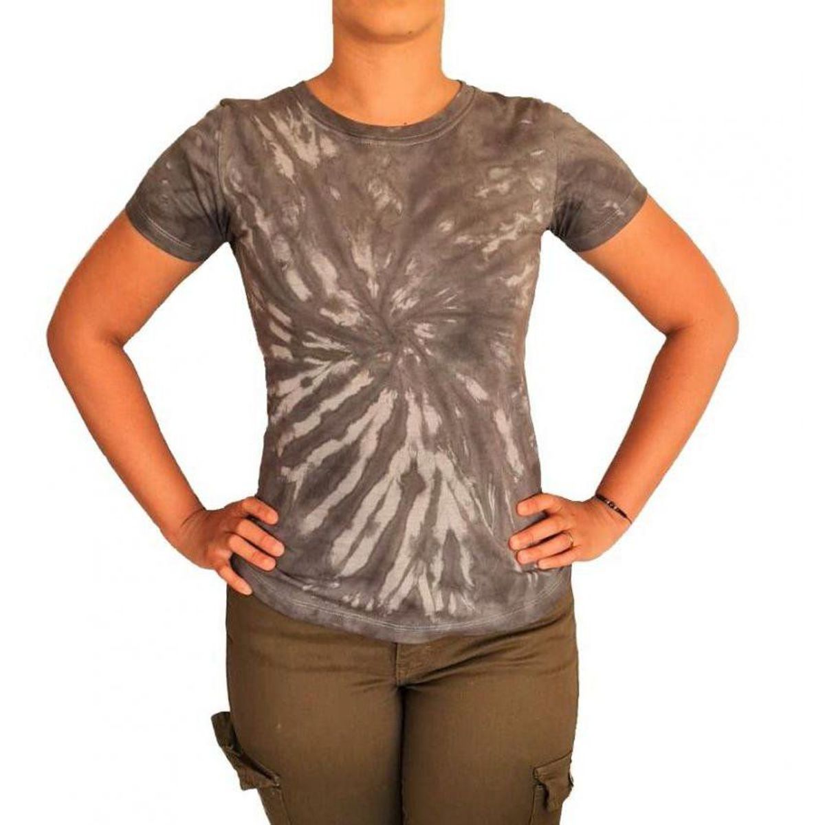 GENERICO - Polo Mujer Tye Die - Nathalie Love It -  Plomo