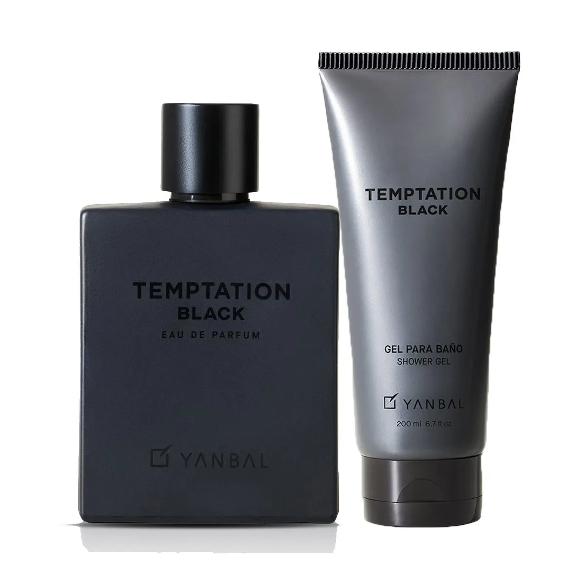 YANBAL - Temptation Black Perfume de Hombre con gel de baño