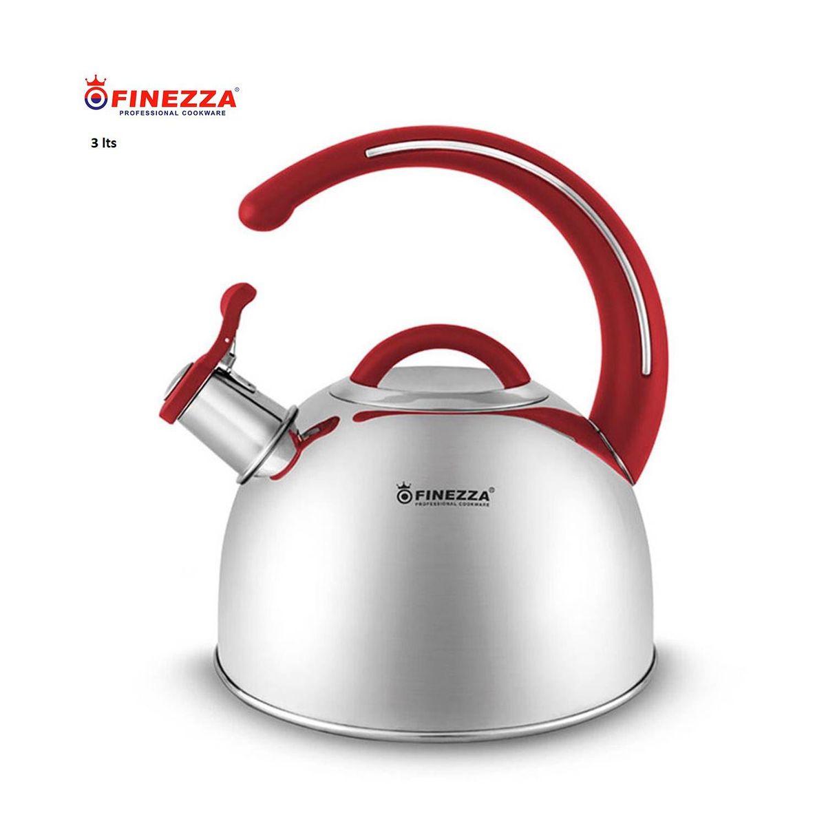 FINEZZA - Tetera de Acero Inoxidable de 3 litros Finezza